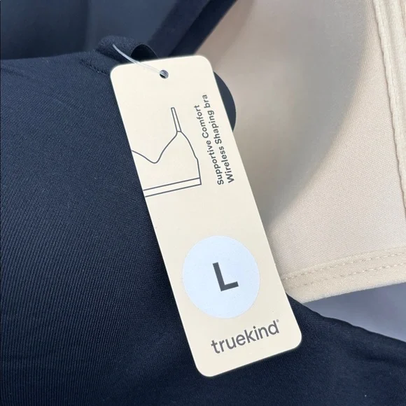 Truekind Supportive Comfort Wireless Shaping Bra 3 pack black/chai/white L NWT - Picture 13 of 15